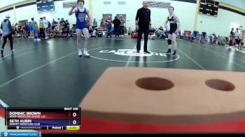 120 lbs Semifinal - Dominic Brown, Howe Wrestling School LLC vs Seth Aubin, Hobart Wrestling Club