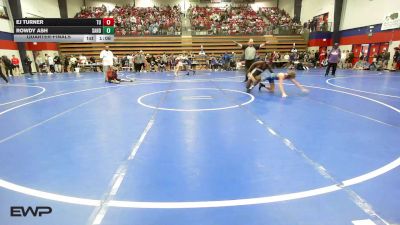 106 lbs Quarterfinal - EJ Turner, Tulsa Union vs Rowdy Ash, Sand Springs JH (SS)