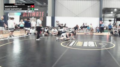 95 lbs Rr Rnd 2 - Braylon Butts, NC United - BHS vs Chase VanPortfliet, Michigan Premier Red - BHS