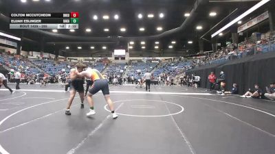 285 lbs Champ. Round 3 - Colton Mccutcheon, Doane University vs Elijah Eslinger, Baker (Kan.)