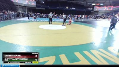 120 lbs Round 5 - Khrystina Setterstrom, NWWC vs Kamiah Gaerlan, Thunder Mountain Wrestling Club