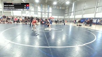 U23 Women - 72 lbs Cons. Round 3 - Haley Flores, KS vs Hailey Sutton, MT