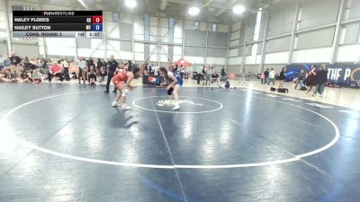 U23 Women - 72 lbs Cons. Round 3 - Haley Flores, KS vs Hailey Sutton, MT