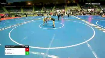 120 lbs Quarterfinal - Barrett Hilton, Mannford HS vs Gage Walker, JAY HIGH SCHOOL