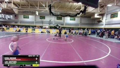 45 lbs Cons. Round 2 - Leo Ginther, Lemmon/McIntosh vs Ezra Benne, Westside Wrestling Club