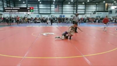 70 lbs Champ. Round 2 - Nicholas Messina, Centerville Wrestling Club vs Wyatt Yeager, 84 Athletes