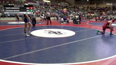 4A 190 lbs Quarterfinal - Jackson Graves, Shiloh Christian School vs Guice Anderson, Mena