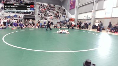 50 kg Champ. Rd Of 32 - Alexis Winecke, Rabid Dawg vs Ava Fodera, Poway Wrestling