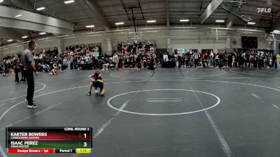 60 lbs Cons. Round 2 - Isaac Perez, Manchester vs Karter Bowers, Lansdowne Gators