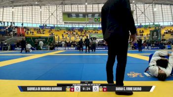 Sarah C. Firme Galvao vs Gabriela De Miranda Barroso 2026 Brasileiro Jiu-Jitsu IBJJF