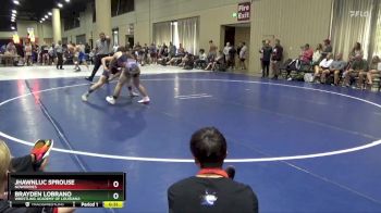 126 lbs Cons. Round 3 - Brayden Lobrano, Wrestling Academy Of Louisiana vs Jhawnluc Sprouse, NoWorries