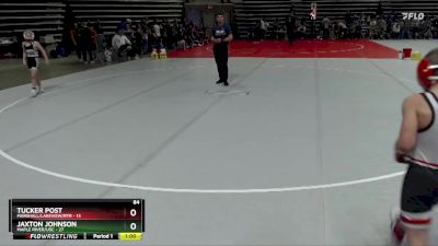 84 lbs Semis & 1st Wrestleback (8 Team) - Tucker Post, Marshall/Lakeview/RTR vs Jaxton Johnson, Maple River/USC