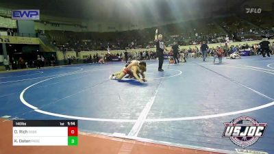 140 lbs Semifinal - Oakley Rich, Dodge City Wrestling Academy vs Kylan Ooton, Prodigy Elite Wrestling