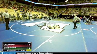 120 Class 2 lbs Champ. Round 1 - Easton Demilia, Blair Oaks vs Luke Marlatt, St. James