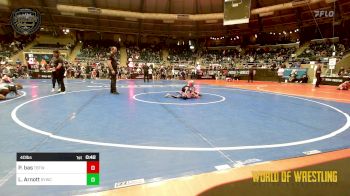 40 lbs Consi Of 4 - Peyton Bas, Topeka Blue Thunder vs Laurel Arnott, Seymour Youth Wrestling Club