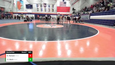 135 lbs Quarterfinal - Eva Beck, Minooka vs Raegen Hansen, Macomb