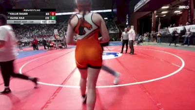 145 lbs Champ. Round 1 - Olivia Kile, Lingle-Ft. Laramie/Southeast vs Kallie Bauer, Natrona County