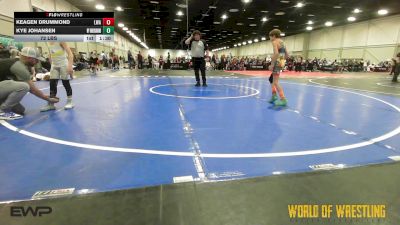 72 lbs Semifinal - Keagen Drummond, LWA 12U vs Kye Johansen, Wyoming Underground