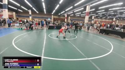 118 lbs Semifinal - Lucy Clarno, 3F Wrestling vs Aniz Ramirez, 512 Outlaw Wrestling