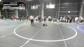 49 lbs Round Of 16 - Jameson Baumgardner, El Paso Texas WC vs Diego Coor, Manu WC