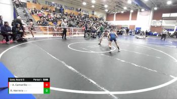 113 lbs Cons. Round 5 - Anthony Camarillo, Redwood vs Rob Herrera, Sonora (La Habra)