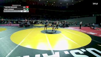 4A/3A/2A/1A Girls 140 Cons. Round 2 - Mayzie Deringer, Scappoose Girls vs Jacie Lathrop, Elgin Girls