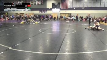 140 lbs 7th Place Match - Sylvia Broffitt, Iowa City West vs Hannah Pfab, Xavier