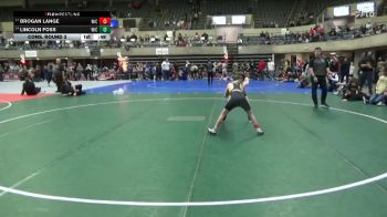 75 lbs Cons. Round 3 - Brogan Lange, Caledonia vs Lincoln Foss, Pursuit Wrestling Minnesota