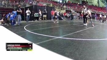 85 lbs Cons. Semi - Christian Thomas, Nebraska Boyz vs Jackson Halverson, Gordon Rushville Jr. Wrestling