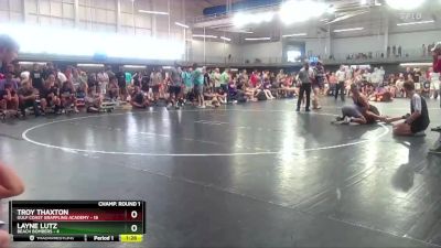 138 lbs Round 1 (16 Team) - Troy Thaxton, Gulf Coast Grappling Academy vs Layne Lutz, Beach Bombers