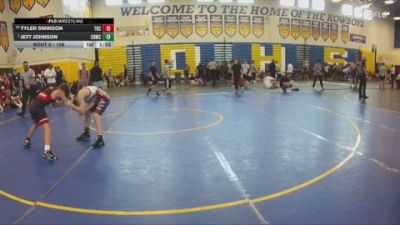 106 lbs Champ. Round 3 - Jett Johnson, Cocoa Beach WC vs Tyler Swinson, Wellington Wrestling Club