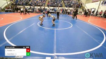 55 lbs Consi Of 8 #2 - Liam Foster, Warner Eagles Youth Wrestling vs Levi Hamilton, Vinita Kids Wrestling