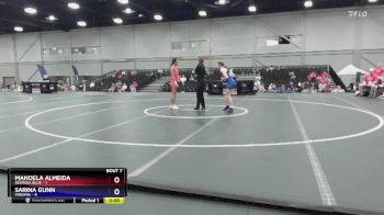 100 lbs Round 2 (8 Team) - Manoela Almeida, Georgia Blue vs Sarina Gunn, Virginia