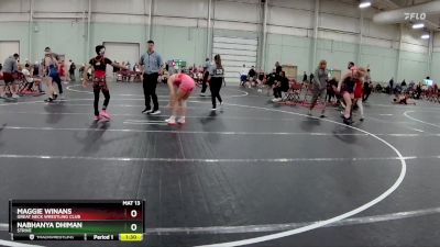 110 lbs Round 2 - Maggie Winans, Great Neck Wrestling Club vs Nabhanya Dhiman, Strive