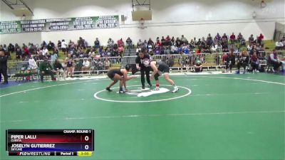 145 lbs Champ. Round 1 - Piper Lalli, Cuesta vs Joselyn Gutierrez, Skyline