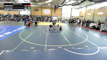 157 lbs Consi Of 8 #1 - Naiem Mian, Central vs Jaylen Paz, Cumberland