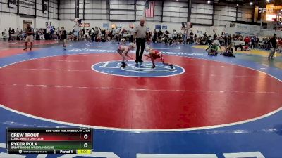 50 lbs Semifinal - Ryker Polk, Great Bridge Wrestling Club vs Crew Trout, Clinic Wrestling Club