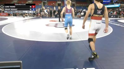 120 lbs Cons. Rd Of 64 - Luke Young, PA vs Brady Rohaly, PA