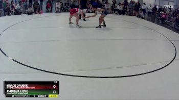 133 lbs Quarterfinal - Grace Drueke, O`Neill Leprechaun Wrestling vs Mariana Leon, Northwest Wrestling