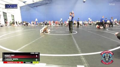 84 lbs Cons. Semi - Monti Fry, Glenwood vs Carson Smith, F-5 Grappling