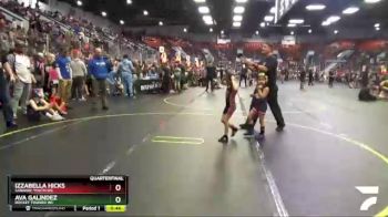 49 lbs Quarterfinal - Ava Galindez, Rocket Trained WC vs Izzabella Hicks, Saranac Youth WC