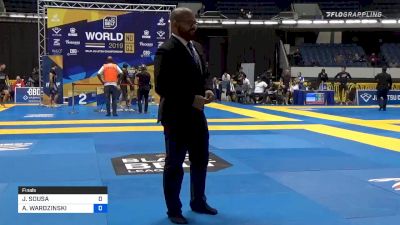 JACKSON SOUSA vs ADAM WARDZINSKI 2019 World IBJJF Jiu-Jitsu No-Gi Championship