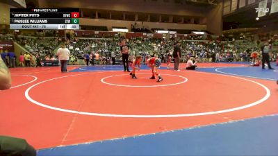 78 lbs Round 2 - Paislee Williams, Searcy Youth Wrestling vs Jupiter Pitts, Dover Youth Wrestling Club