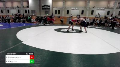 215 lbs Consi Of 8 #1 - Eric Sidlauskas, Whitman-Hanson vs Kodin Flagg, Tollgate