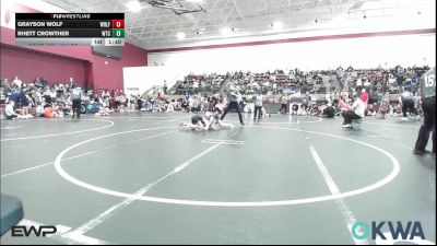 80 lbs Rr Rnd 1 - Grayson Wolf, Wolfpak Wrestling vs Rhett Crowther, Wichita Training Center