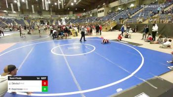 46 lbs Semifinal - Jaxon Devaul, Pikes Peak Warriors vs Philip Espinosa, Rough House