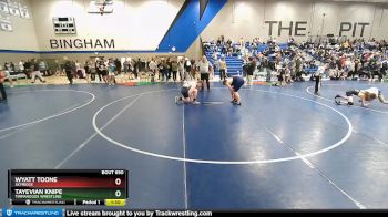 160 lbs Cons. Round 3 - Tayevian Knipe, Timpanogos Wrestling vs Wyatt Toone, Skyridge