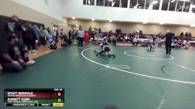 108 lbs Round 5 - Wyatt Berwald, Ascend Wrestling Academy vs Everett Kiser, Port Angeles Wrestling Club