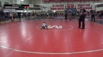 50 lbs Champ. Round 2 - Hudson Sorensen, MN Elite vs Leighton Derby, Forest Lake Wrestling Club