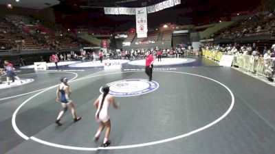 69 lbs Quarters - Giselle N Marie Soto, Savage House Wrestling Club vs Haley Jeffries, Elk Grove Wrestling Academy